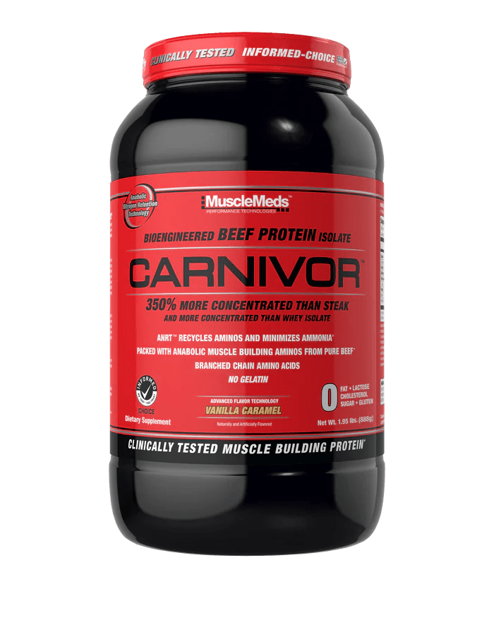 MuscleMeds CARNIVOR Beef Protein Isolate Powder - High Protein Supplement for Muscle Growth & Recovery - Ideal for Bodybuilding, Fitness & Post-Workout Nutrition