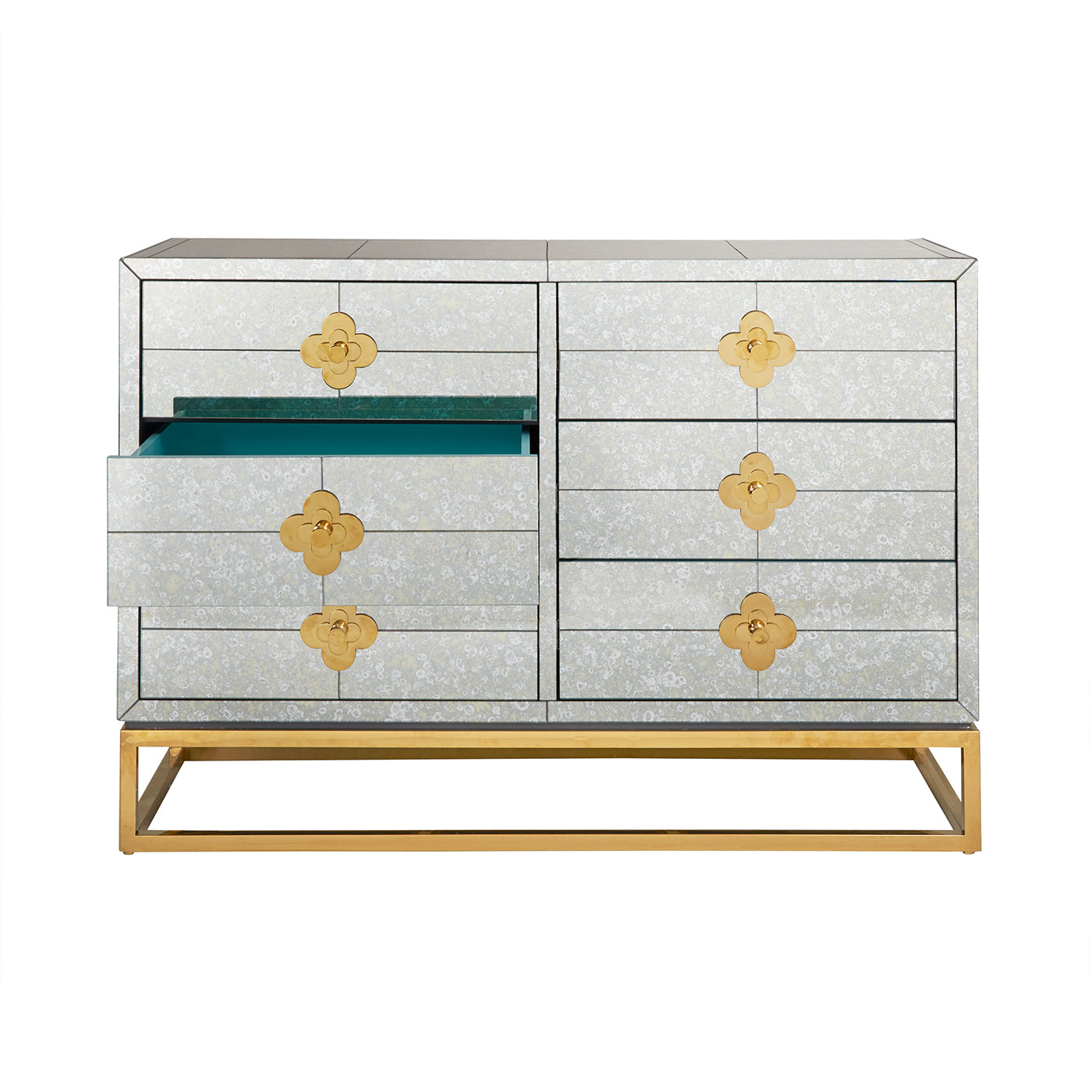 Delphine 6-Drawer Dresser - Modern Wooden Chest of Drawers for Bedroom Storage & Organization | Perfect for Clothes, Linens, and Accessories