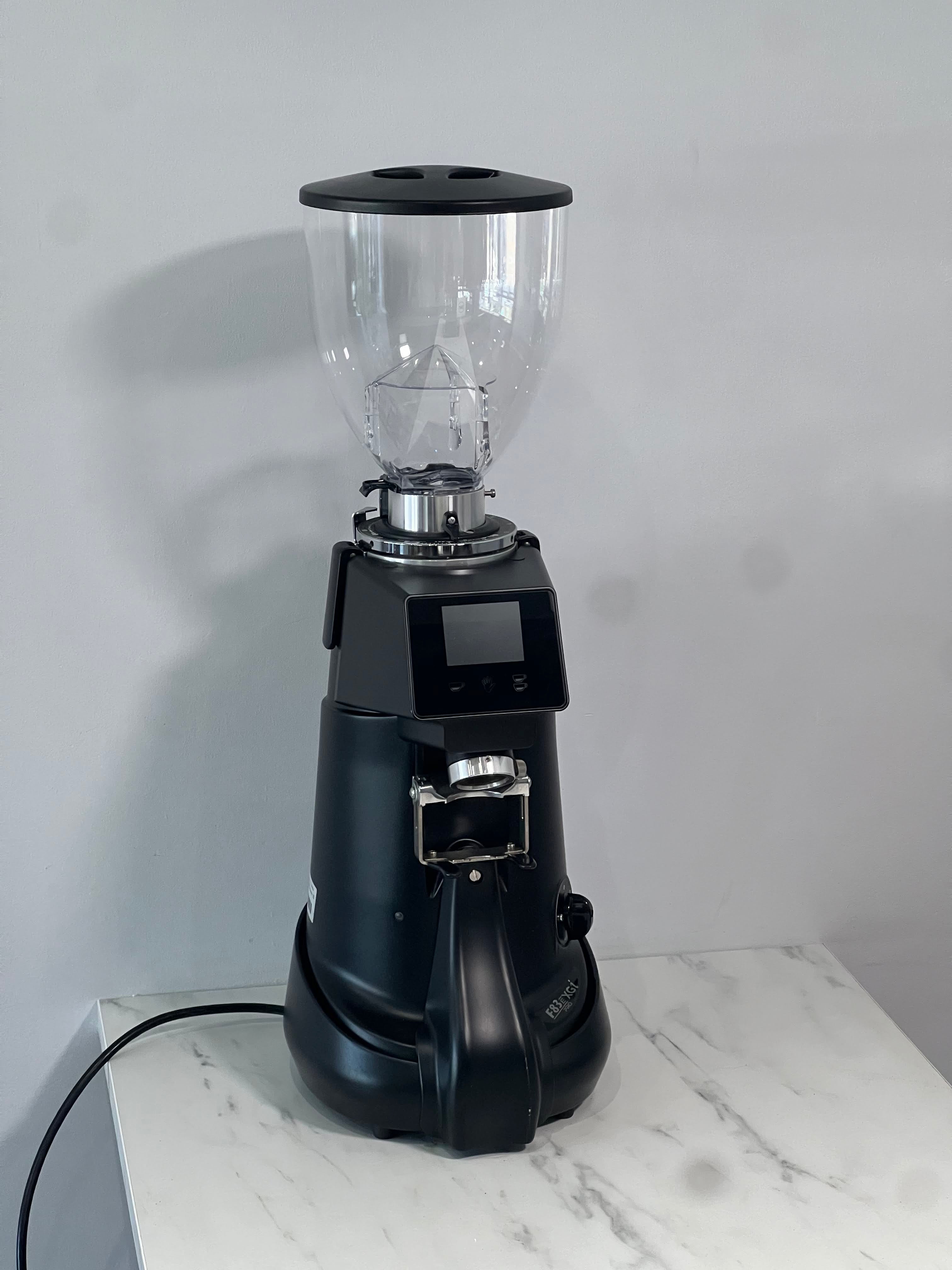 Fiorenzato F83 GXi V2 Commercial Espresso Grinder - Black Bottom Screen - Professional Coffee Shop Equipment - Perfect for Cafes, Restaurants & Home Baristas