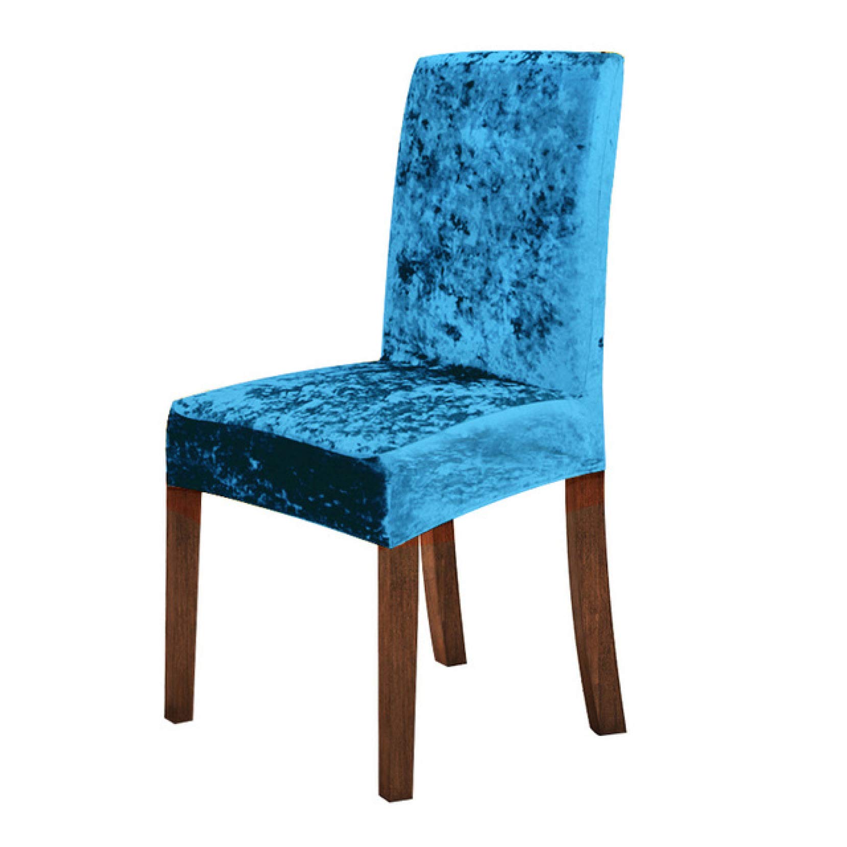 YURASIKU 1/2/4/6PC Shiny Velvet Chair Covers - Soft Stretchable Dining Room Chair Slipcovers for Living Room, Hotel, Banquet, Wedding & Party Decor - Perfect for Home, Restaurant and Special Events