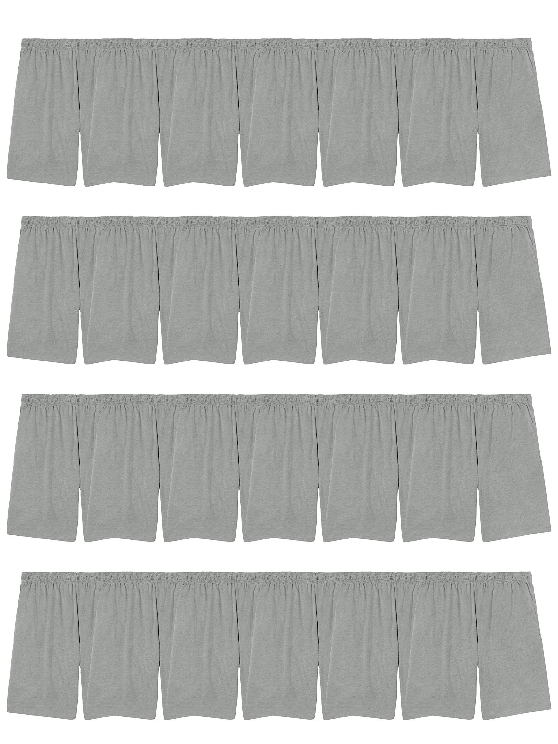 Fruit of the Loom Men's Soft Cotton Shorts with Pockets - Comfortable Casual Wear for Summer, Gym, Lounge (Sizes S-4XL)