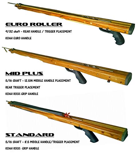 Koah Standard Roller Series Speargun - Professional Spearfishing Gear for Underwater Hunting | Perfect for Ocean, Reef & Freshwater Fishing Adventures