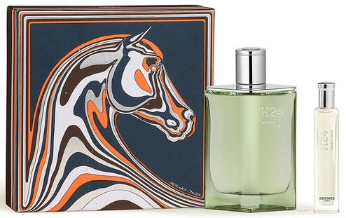 Hermes H24 Herbes Vives Eau de Parfum Gift Set for Men - Fresh Woody Aromatic Fragrance with Long Lasting Scent, Perfect for Gifts, Special Occasions & Everyday Wear