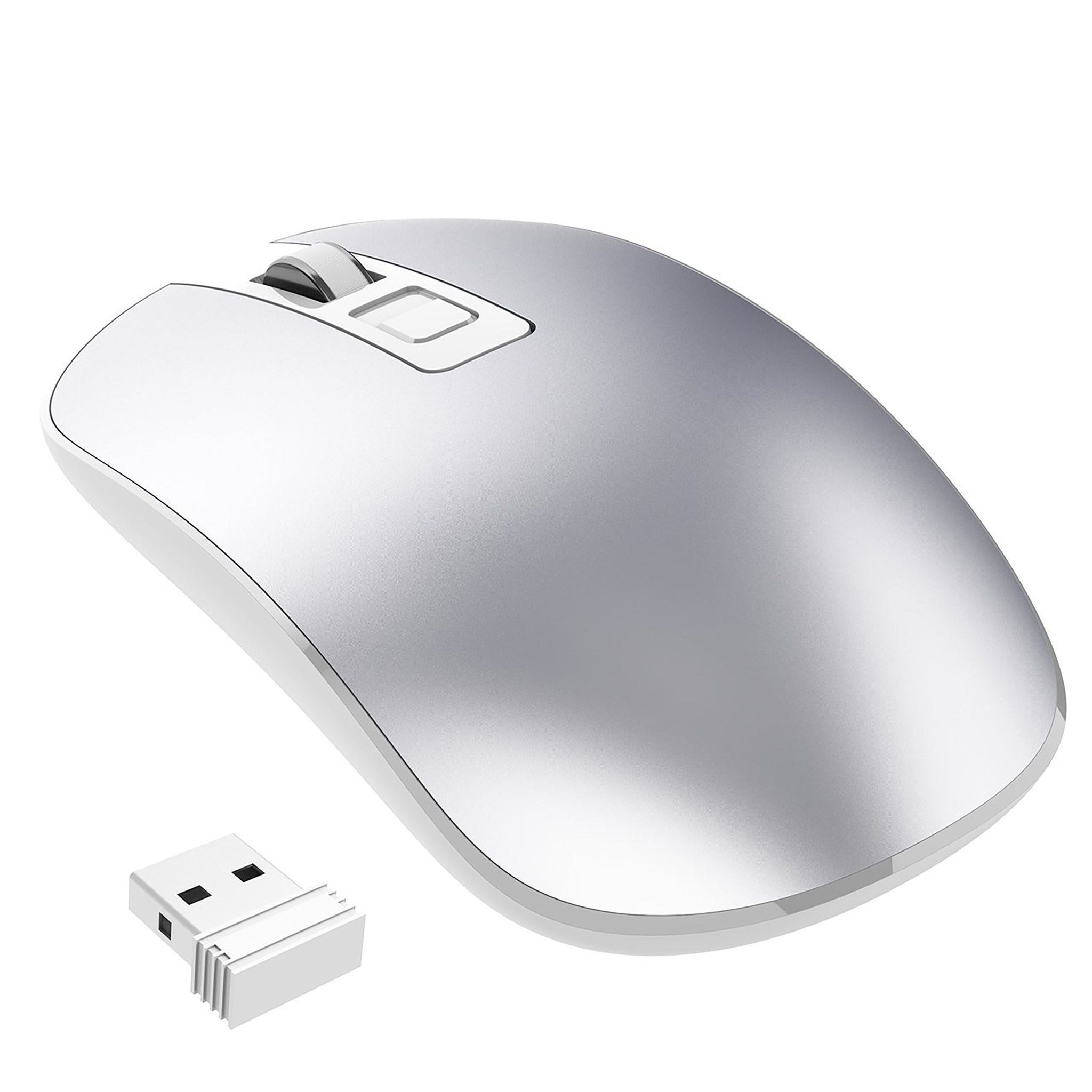 Slim & Silent 2.4G Wireless USB Mouse for PC Laptop - 1600 DPI, Nano Receiver - Perfect for Office Work, Gaming, and Travel Use