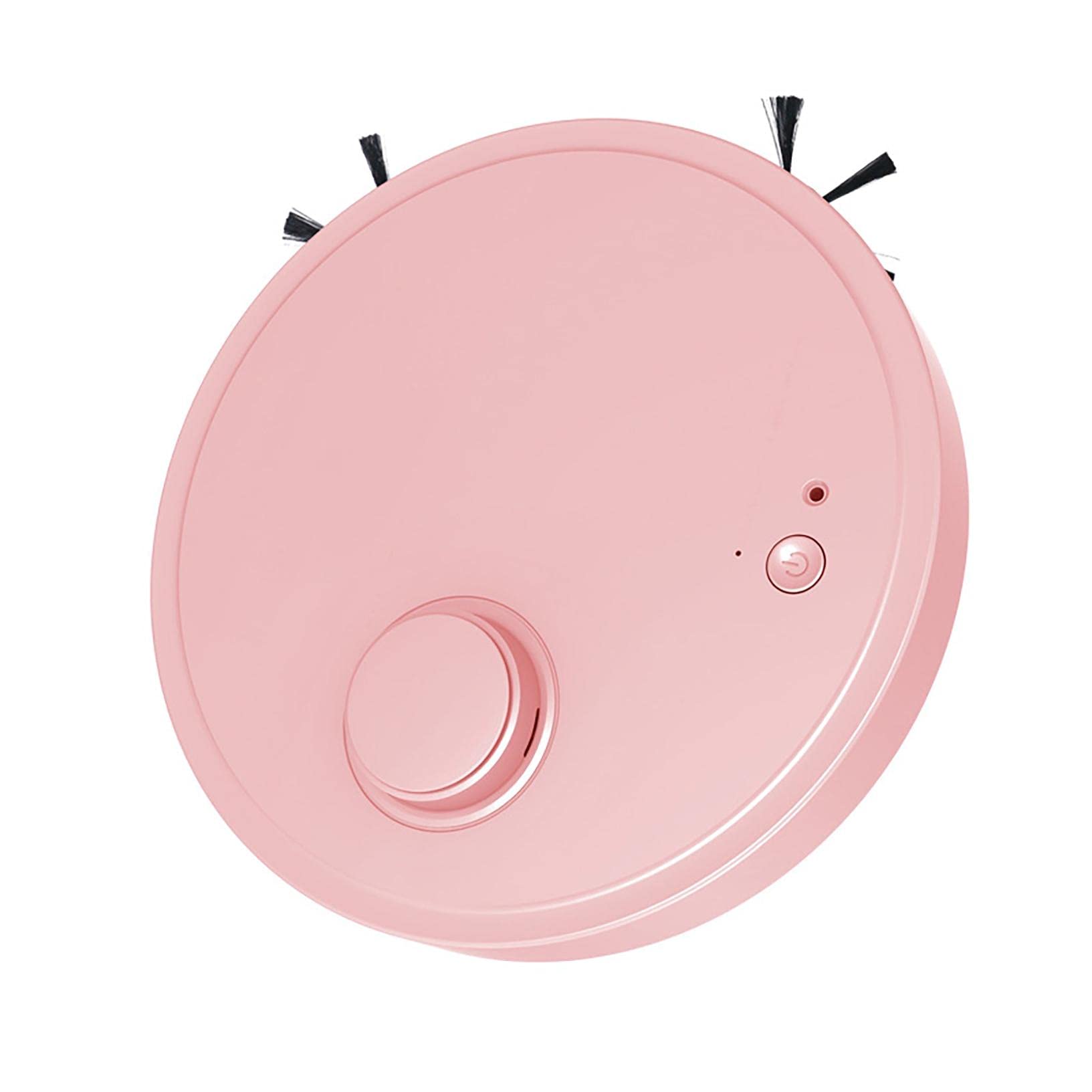 Smart Robot Vacuum Cleaner with USB Charging - Powerful Pet Hair Pickup for Hard Floors & Carpets - Pink Automatic Cleaning Robot for Home, Office & Pet Owners (Ideal for Daily Cleaning & Pet Hair Removal)