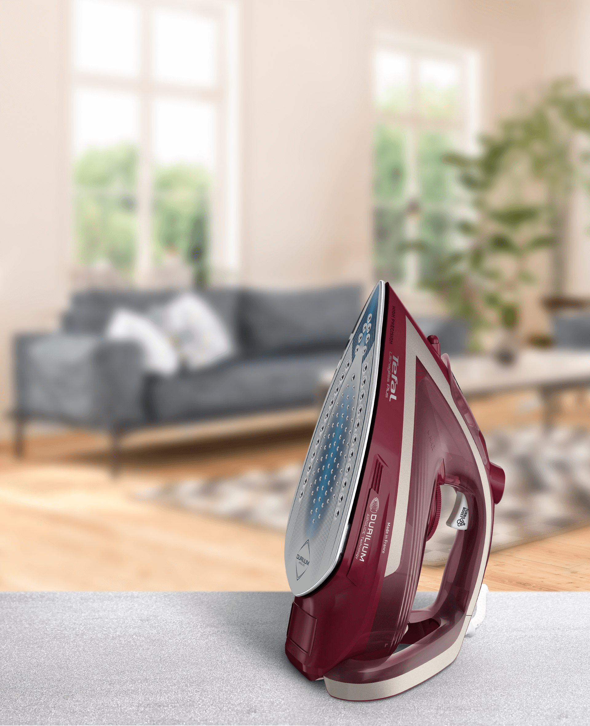 Tefal Ultragliss Anti Calc Plus Steam Iron FV6845 - Professional 1800W Anti-Drip Iron with Self-Cleaning System for Wrinkle-Free Clothes | Perfect for Home, Office & Travel Use
