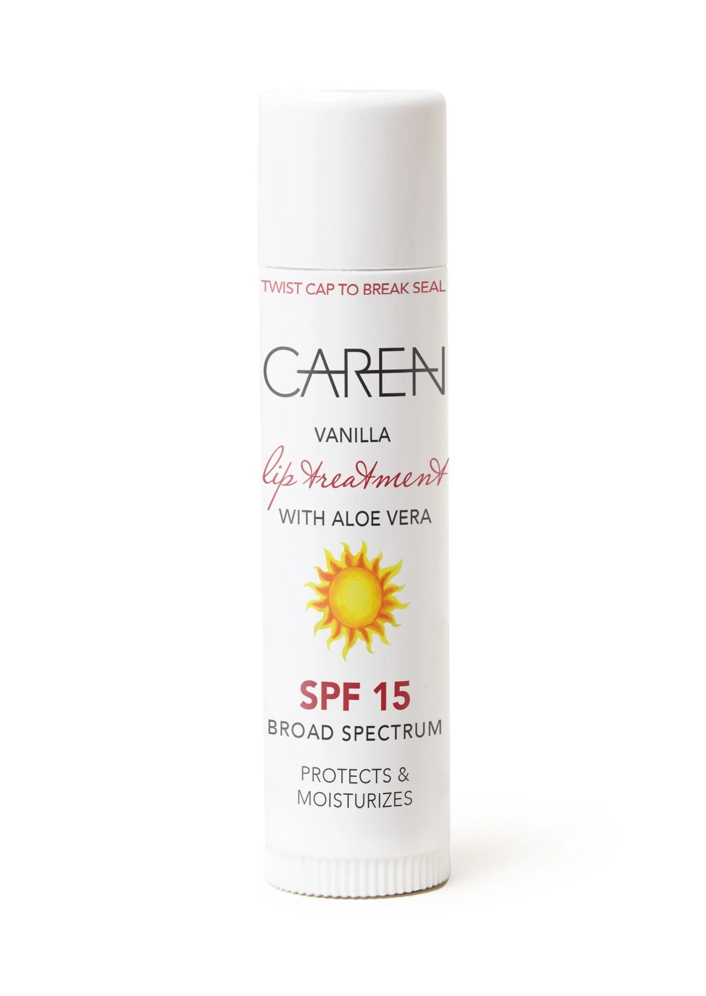 Caren Vanilla Lip Treatment - Moisturizing Lip Balm for Dry & Chapped Lips - Perfect for Winter Skincare & Daily Hydration