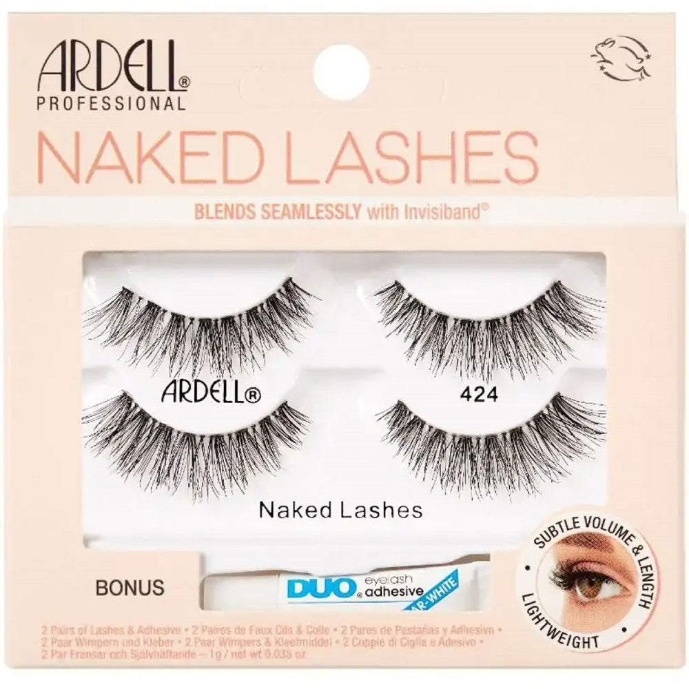 Ardell Naked Lash Duo Pipette 424 - Natural False Eyelashes for Everyday Wear | Perfect for Work, Date Night & Special Occasions