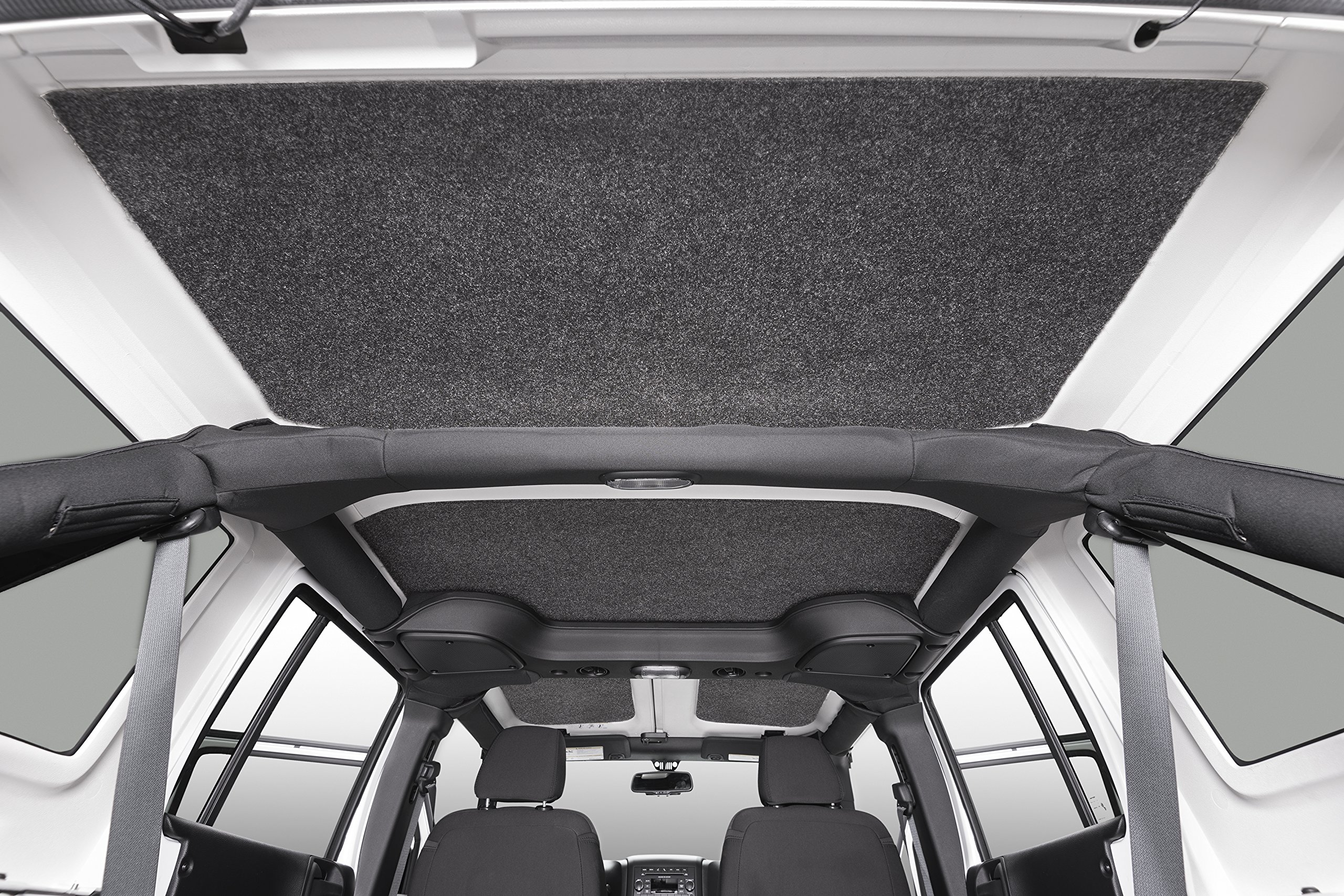 Bedrug Jeep Headliner for 2011-2018 Jeep Wrangler Unlimited JK 4 Door - Custom Cut 4-Piece Grey Interior Liner | Perfect for Off-Roading & Interior Protection