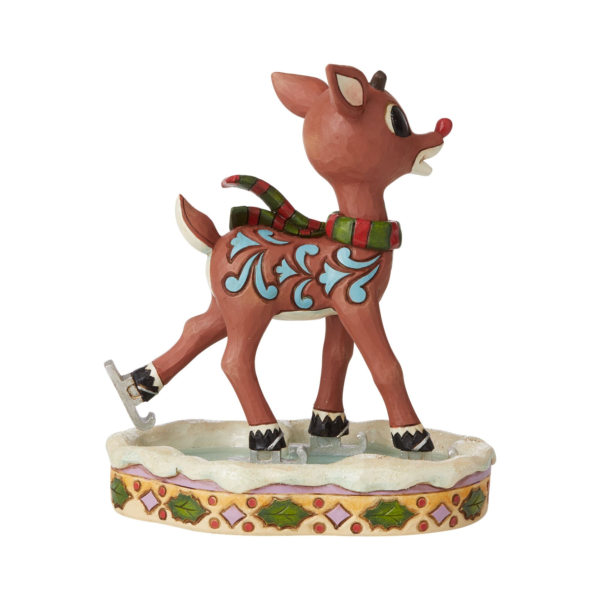 Rudolph Christmas Ice Skates for Kids & Adults - Festive Holiday Ice Skating Shoes for Family Fun & Outdoor Winter Activities