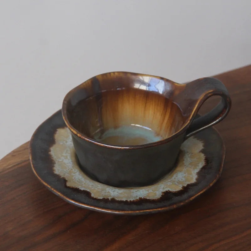 Handmade Ceramic Espresso Cups with Artisan Glaze - Perfect for Coffee Lovers, Home Baristas & Cafe Style Serving