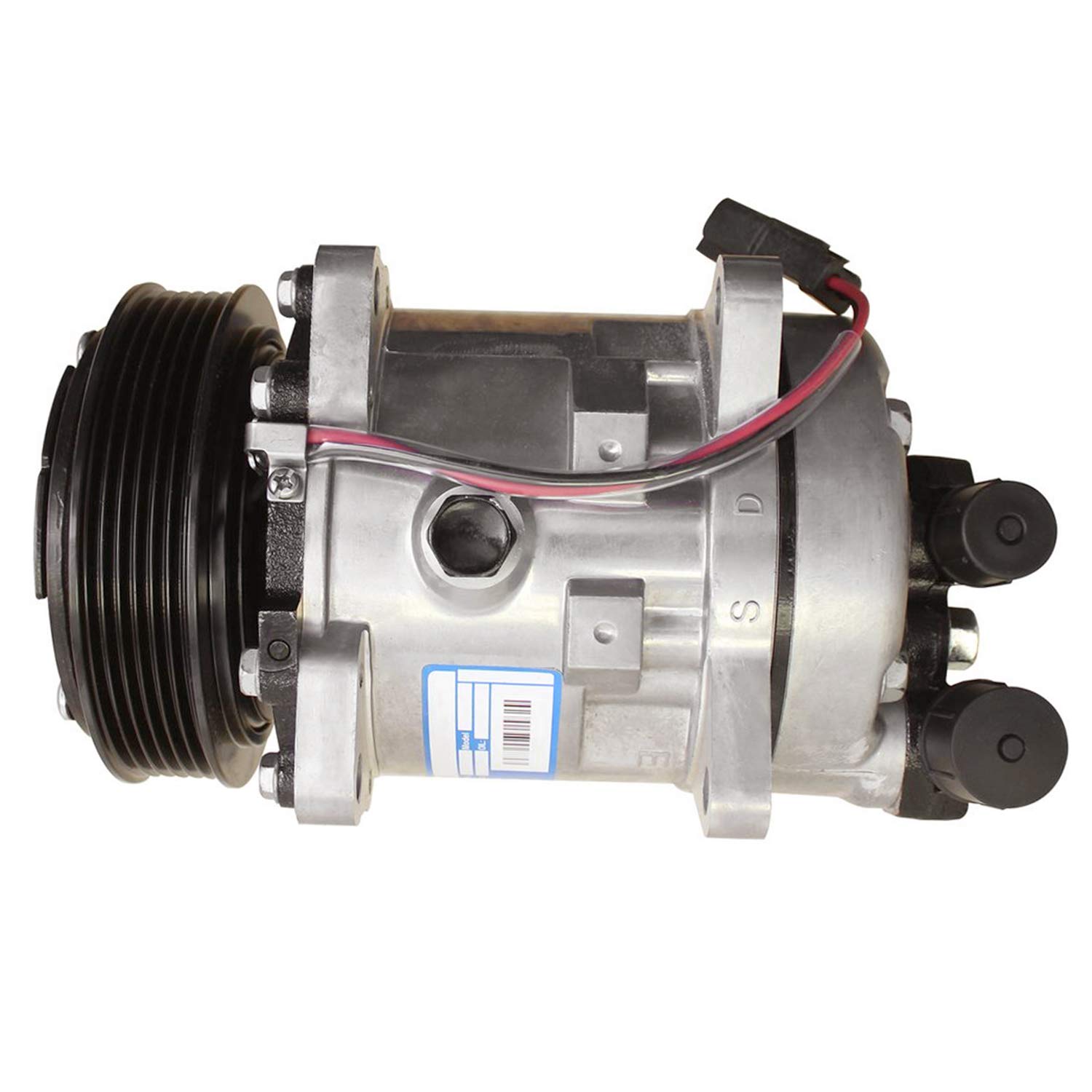 Jiayicity 12V Air Conditioning Compressor - Compatible with Bobcat Skid Steer Loaders T630 T650 T750 T770 T870 A770 L750 S630 S650 S750 S770 S850 - Replacement Part for Model 7023580 7279628 6698590 - Ideal for Construction, Farming & Heavy Equipment Maintenance
