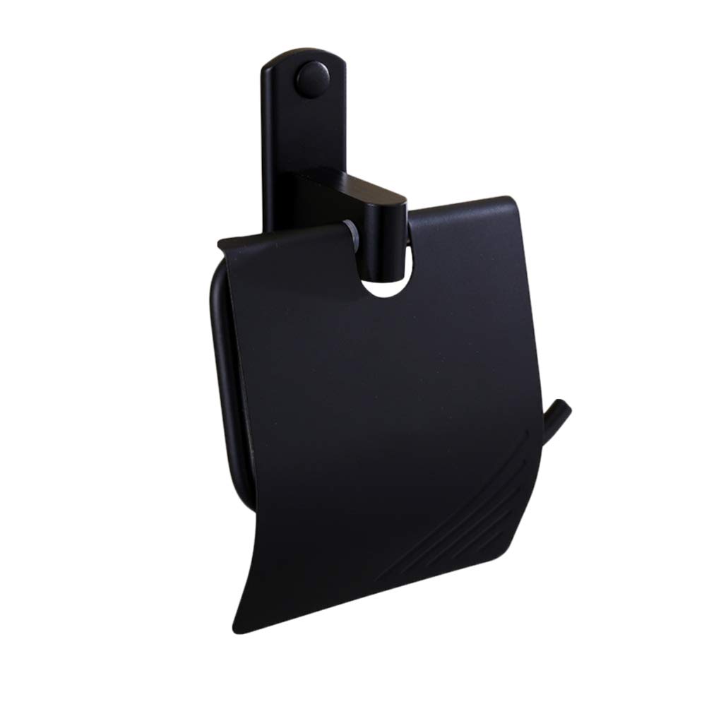 Cabilock Roll Metal Toilet Paper Holder - Wall Mount Kitchen Storage Shelf with Punch Install, Alloy Frame Toilet Paper Dispenser - Perfect for Bathroom, Kitchen, Office & RV Organization