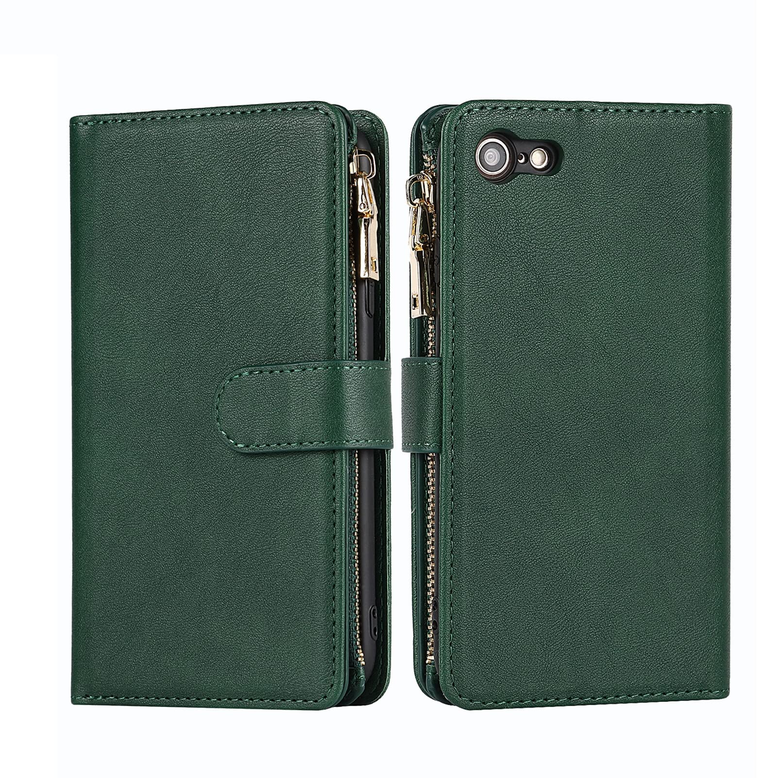Jaorty Premium PU Leather Wallet Case for iPhone SE 2022/SE 2020/8/7 - 4.7