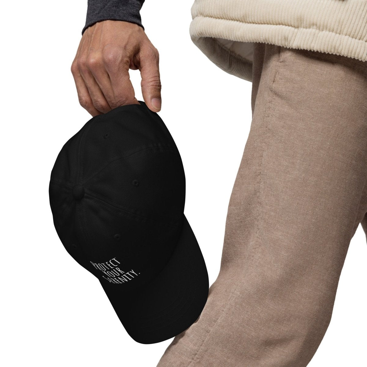 Mindfulness & Recovery Embroidered Dad Hat - Serenity Protection Cap for Meditation, Yoga & Mental Wellness