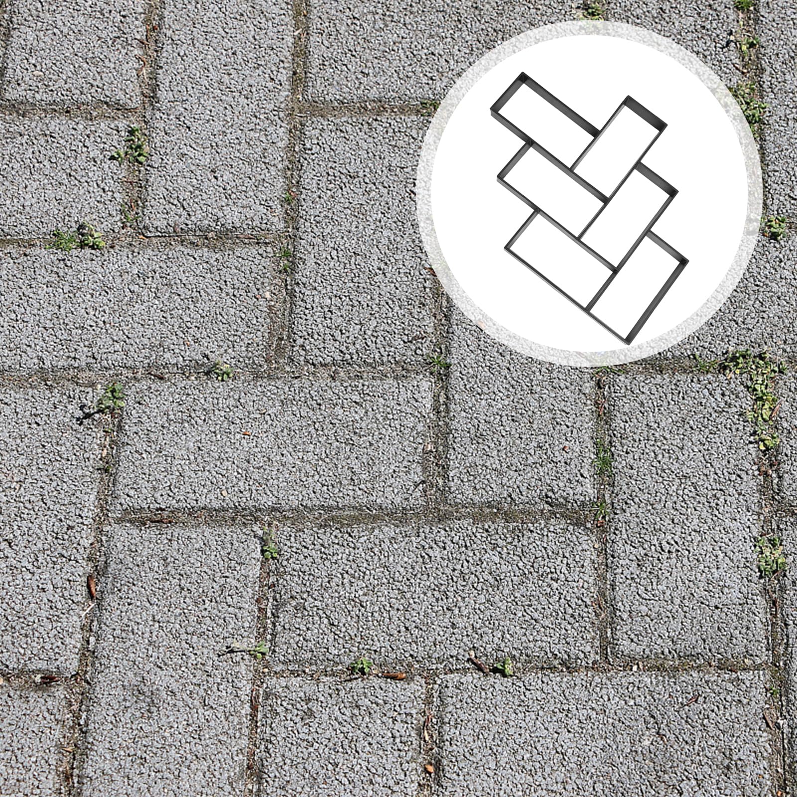 Cabilock Reusable Concrete Paver Mold - DIY Walk Maker for Stepping Stones, Pathmate & Garden Paving | Perfect for Patio, Lawn & Yard Walkway Projects