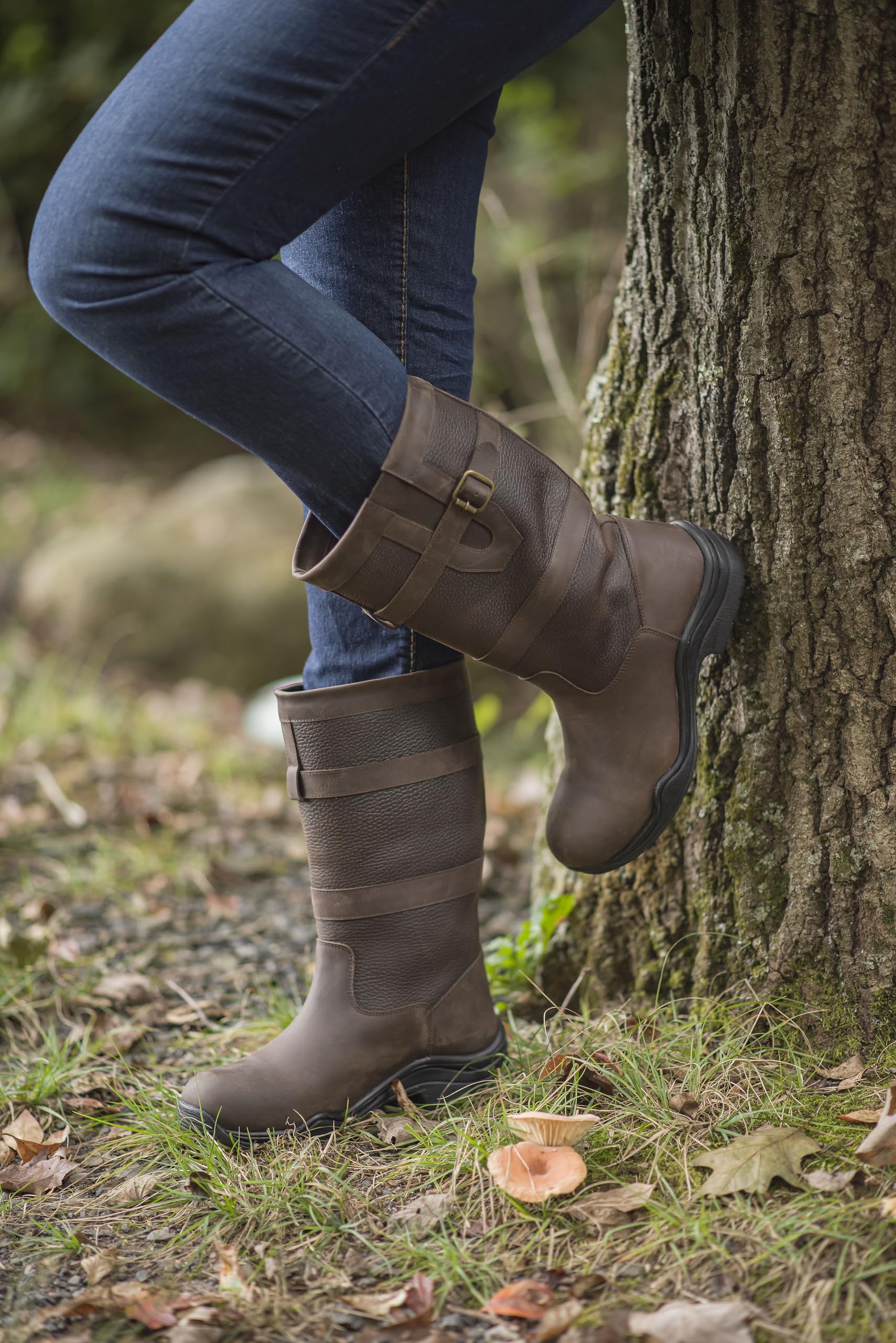TuffRider Galloway Country Boot - Durable Equestrian Riding Boots for Women & Men - Perfect for Horseback Riding, Barn Work & Outdoor Activities