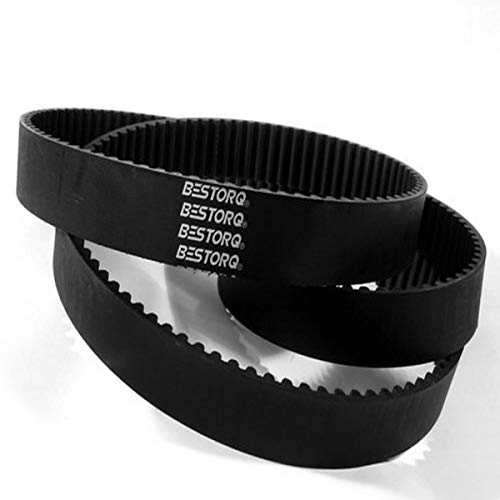 BESTORQ 186-3M-9 3M Timing Belt - High-Quality Rubber Timing Belt, 186mm Outside Circumference, 9mm Width, 3mm Pitch, 62 Teeth - Perfect for 3D Printers, CNC Machines, and Industrial Equipment