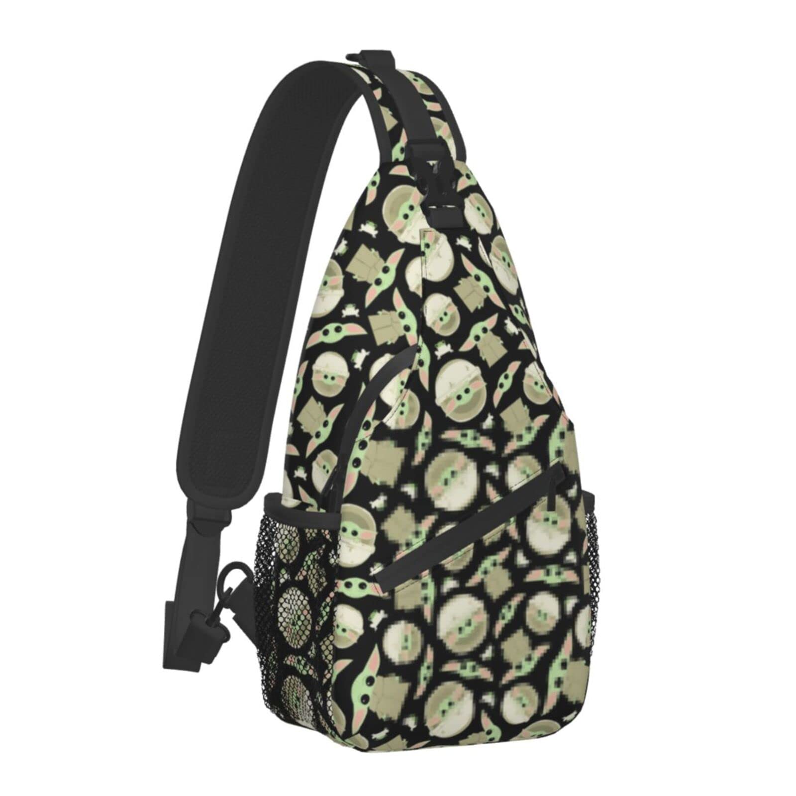 Unisex Anime Themed Crossbody Sling Backpack - Lightweight Shoulder Bag for Travel, Hiking & Daily Use - Casual Chest Bag Purse for Women & Men (YOD1) - Perfect for Cosplay, Conventions & Outdoor Adventures