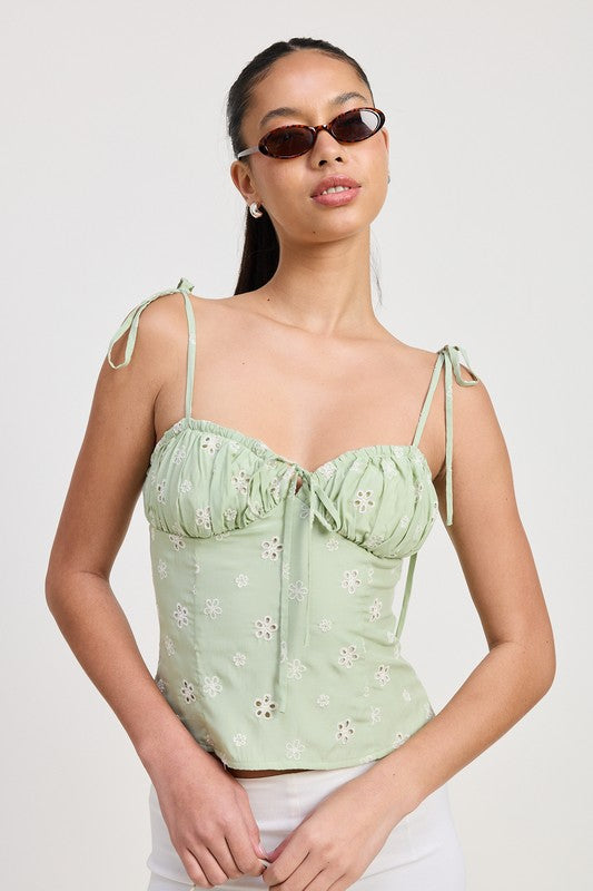 Sexy Bustier Top with Adjustable Shoulder Ties - Women's Fashion Lingerie & Clubwear for Date Night, Parties, and Boudoir Photography