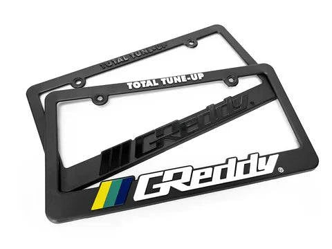 GReddy Total Tune Up License Plate Frame - 3 Color Options | Custom Car Accessories for Sports & Tuner Cars | Perfect for Car Shows & Street Racing