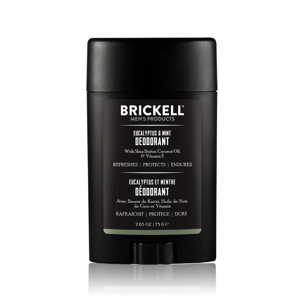 Brickell Men's Natural Deodorant for Men - Aluminum-Free, Organic & Fresh Scent - All-Day Odor Protection - Ideal for Gym, Work & Daily Use