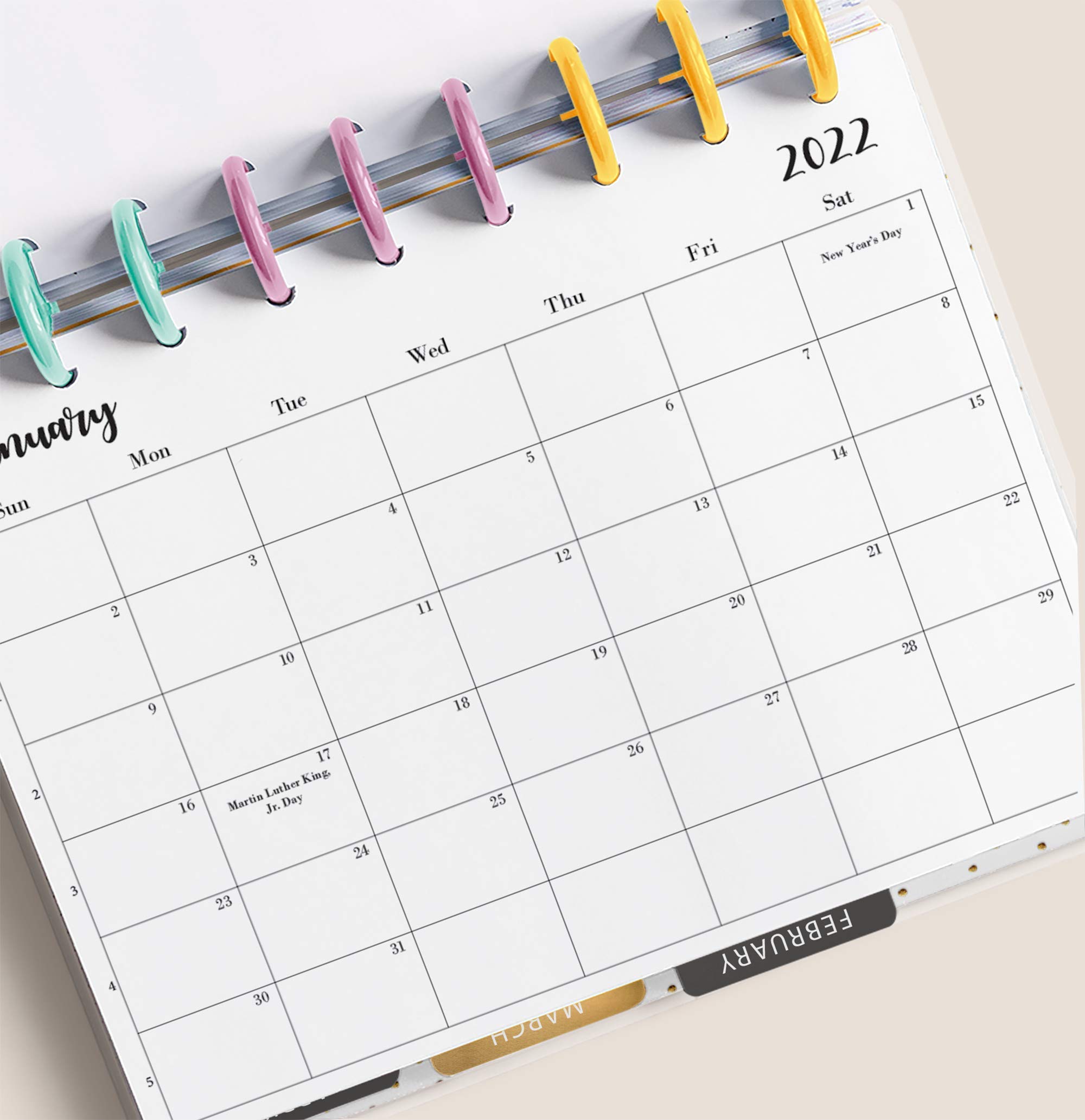 2024-2025 Monthly Planner Refills - 11-Disc Big Size Calendar Inserts (8.5