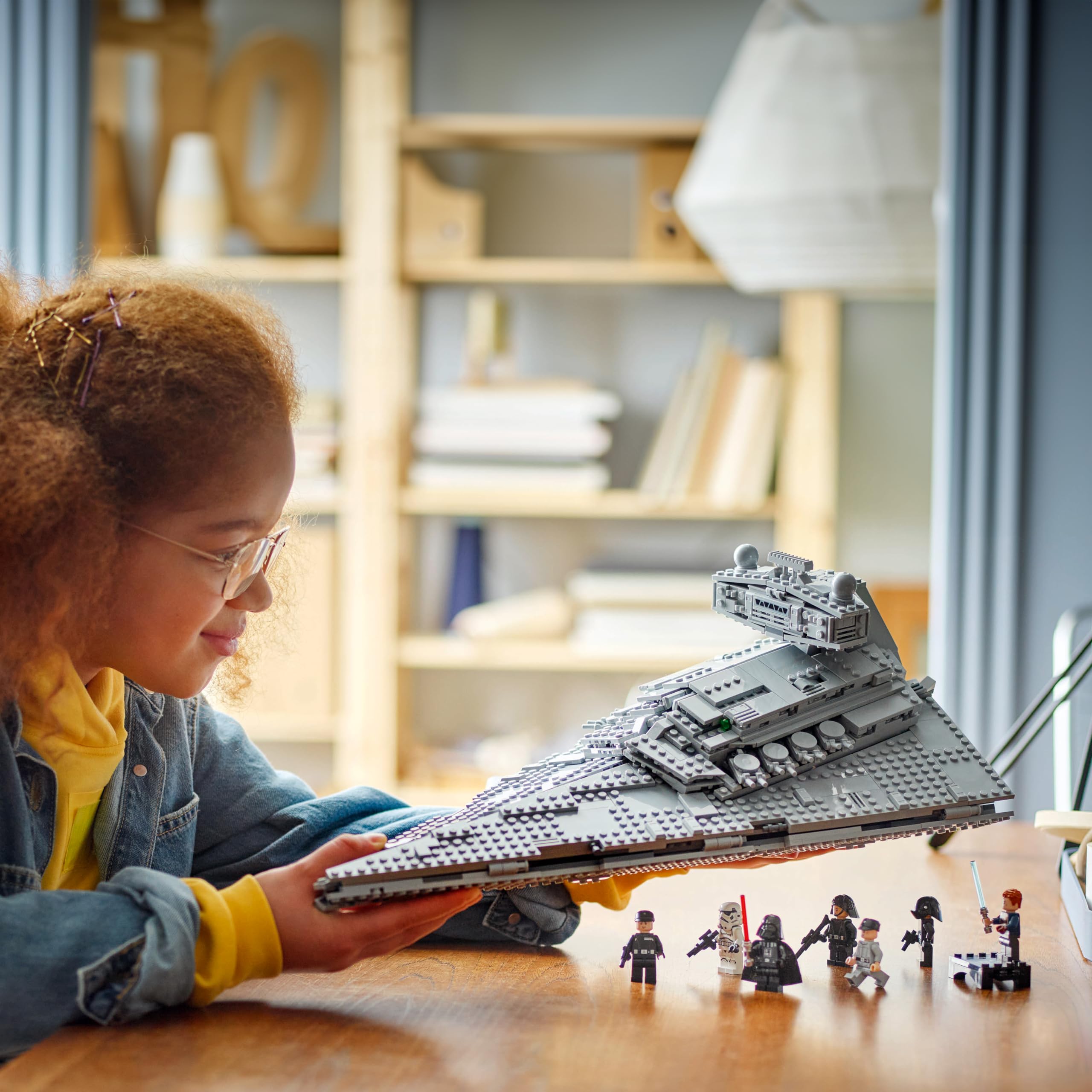 LEGO Star Wars Imperial Star Destroyer Building Kit (75394) - 4,784 Pieces with Darth Vader & 6 Minifigures - Ultimate Collector Series Model for Adults & Kids Ages 10+ - Perfect Birthday Gift for Star Wars Fans - Display & Play Set for Home Decor & Collection