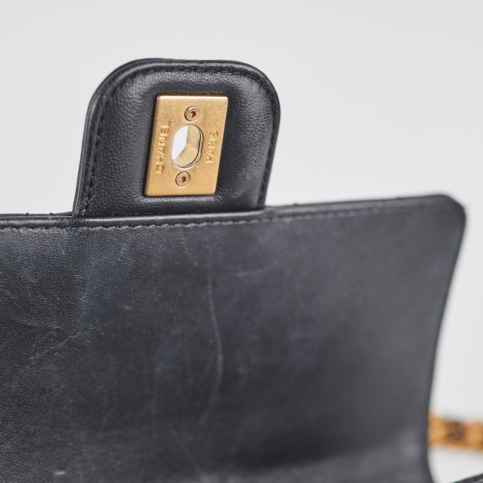 Chanel Seasonal Square Flap Bag - Genuine Lambskin Leather in Classic Black | Perfect for Evening Events & Luxury Fashion Accessories