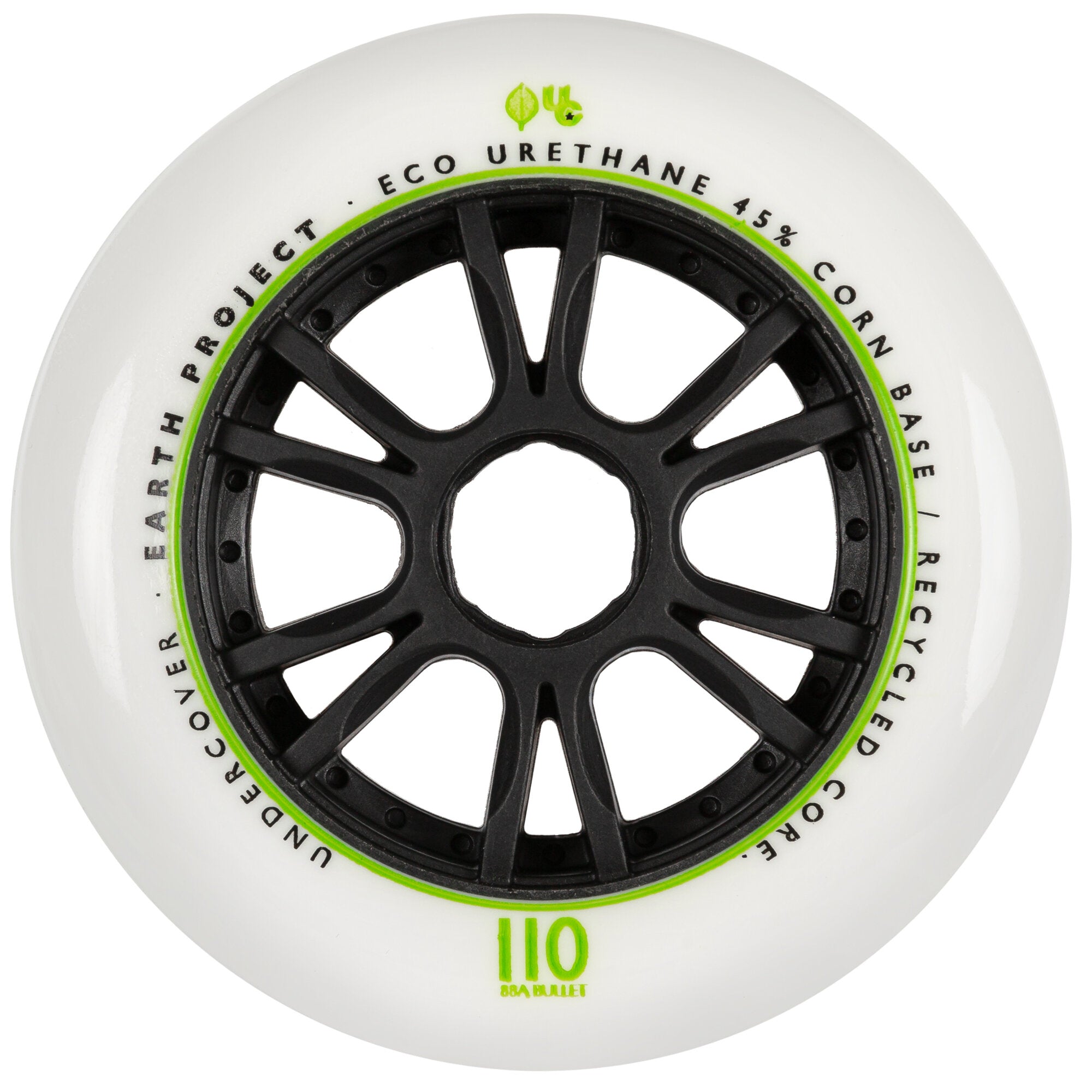 Premium 110/88A Skateboard Wheels - 4 Pack Set for Smooth Cruising & Tricks - Perfect for Street Skating, Park Riding & Longboard Surfing