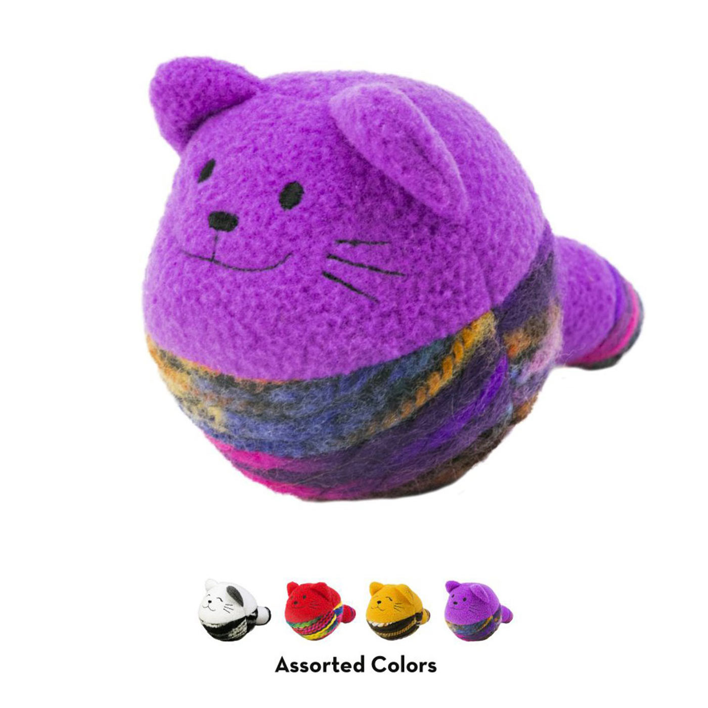 KONG Catnip Yarnimals Ball - Interactive Cat Toy with Organic Catnip for Indoor Play, Exercise & Stress Relief - Perfect for Kittens & Adult Cats (Colors May Vary)