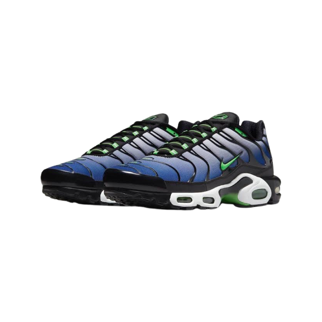 Nike Air Max Plus Icons Sneakers - Deep Royal & Scream Green Running Shoes for Men - Perfect for Gym Workouts & Casual Streetwear