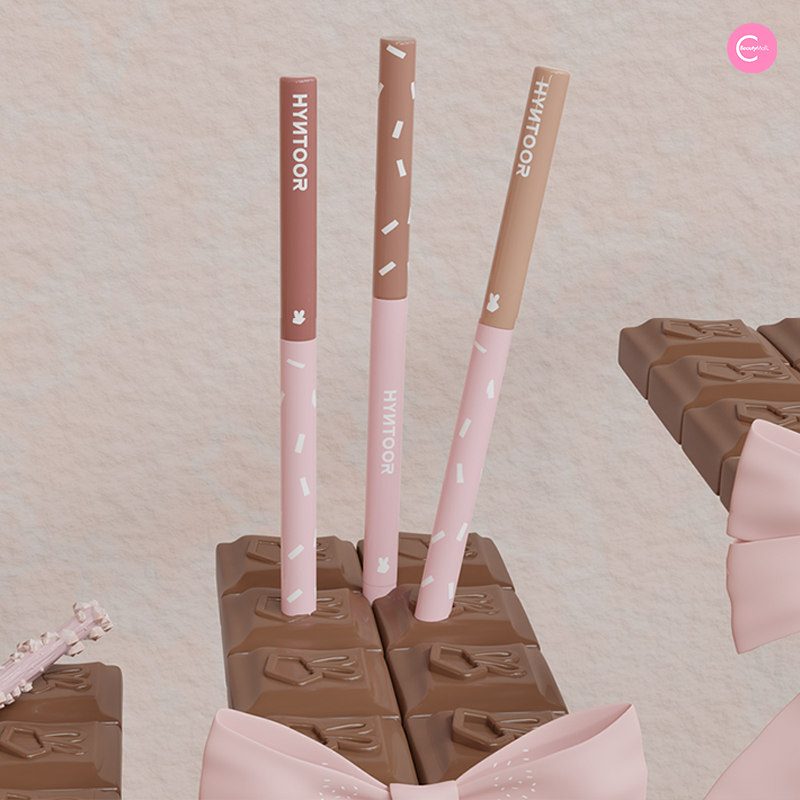 HYNTOOR Chocolate Stick Plump Lip Liner - Long Lasting Matte Lip Pencil for Fuller Lips | Perfect for Everyday Makeup & Night Out Looks