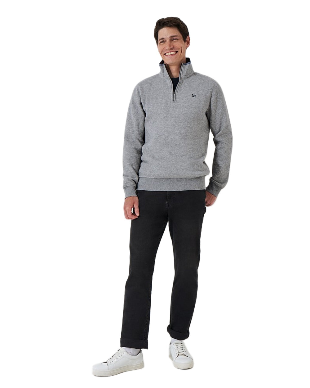 Men's Classic Half Zip Sweatshirt - Comfortable Crew Neck Pullover for Casual Wear | Perfect for Outdoor Activities, Work & Everyday Use