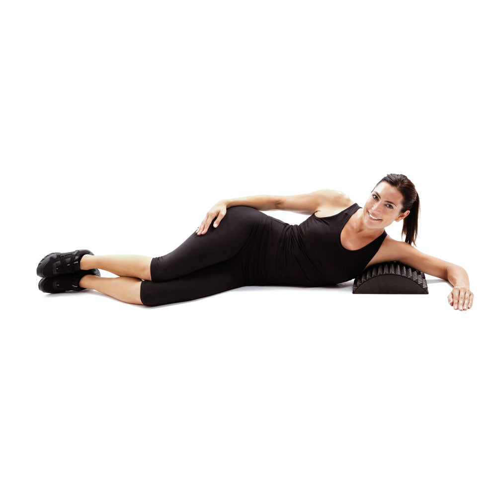 66Fit Ab & Back Trigger Point Stretcher - Muscle Pain Relief Tool for Yoga, Post-Workout Recovery & Office Workers - Portable Deep Tissue Massager for Shoulder, Neck & Spine Tension