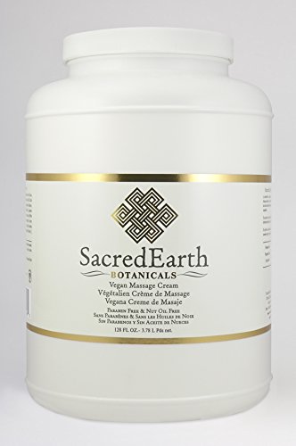 Organic Vegan Massage Cream - 1 Gallon Unscented, Water Dispersible, Nut-Free & Gluten-Free with Certified Organic Oils | Professional Spa, Home Massage & Pain Relief Therapy