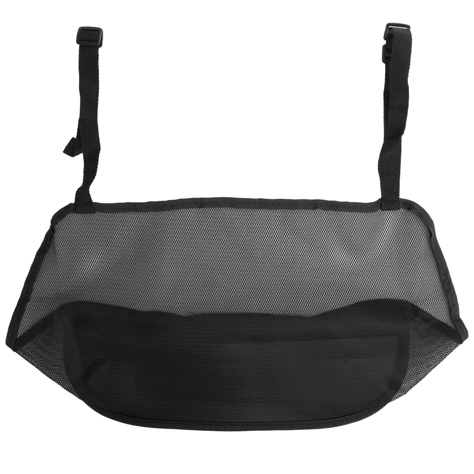 Car Seat Organizer - 01 Driver Storage Netting Pouch, Back Seat Mesh Organizer with Handbag Holder, Foldable Car Storage Bag for Purses, Bags & Accessories (Black) - Perfect for Road Trips, Commuting & Family Travel
