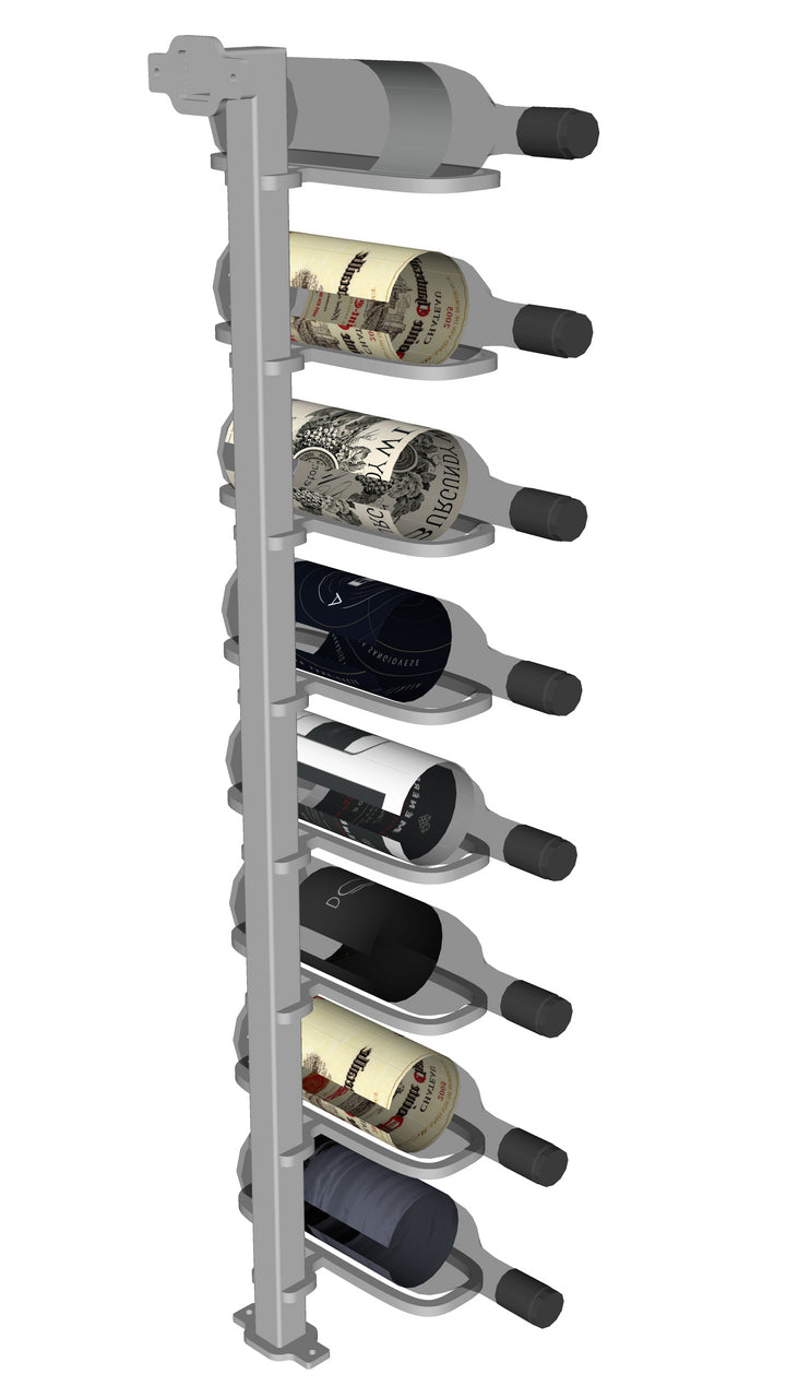 Urban Ironcraft Floor to Wall Wine Racks - Single Bottle Label Facing Pillar Series | Space-Saving Wine Storage for Home, Bar & Restaurant Decor | Perfect for Small Spaces & Wine Display