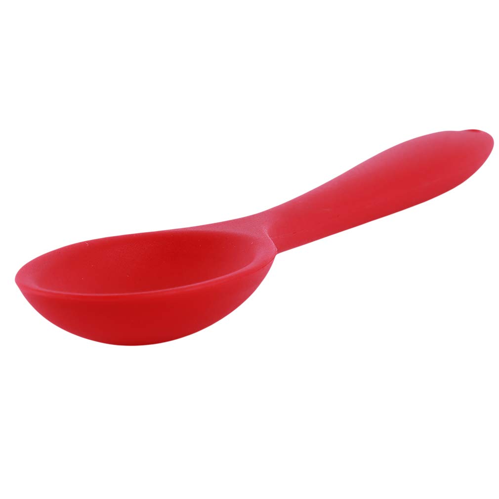 **Meoliny Silicone Spoon - Long Heat Resistant & Non-Stick Cooking Utensil - Flexible Kitchen Tool for Baking, Stirring & Serving (Red)**    Perfect for Cooking, Baking, Mixing, and Serving Soups, Sauces, or Hot Dishes Safely!