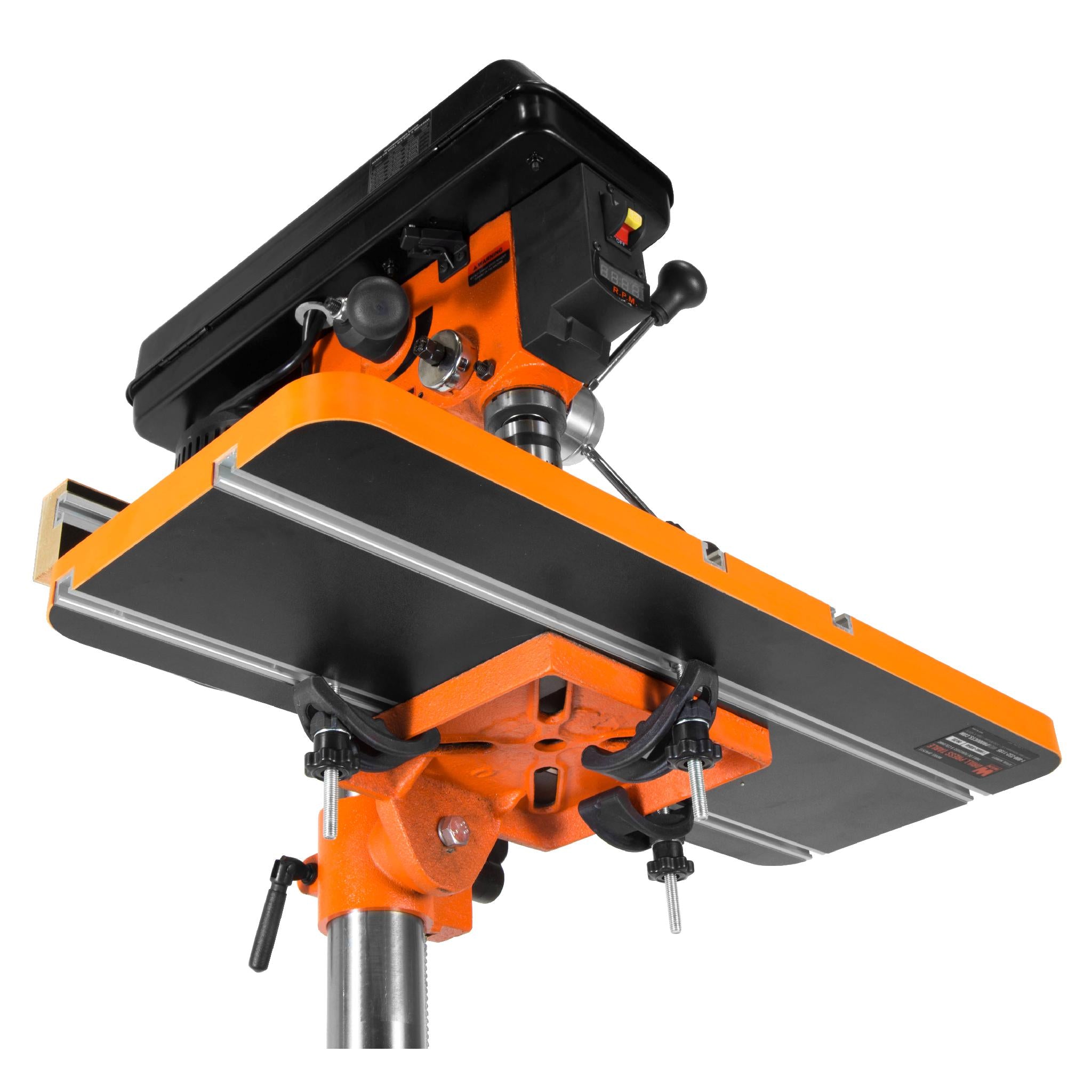 WEN DPA2513 24x12 Inch Adjustable Drill Press Table with Fence & Stop Block - Perfect for Woodworking, Metal Drilling & DIY Projects