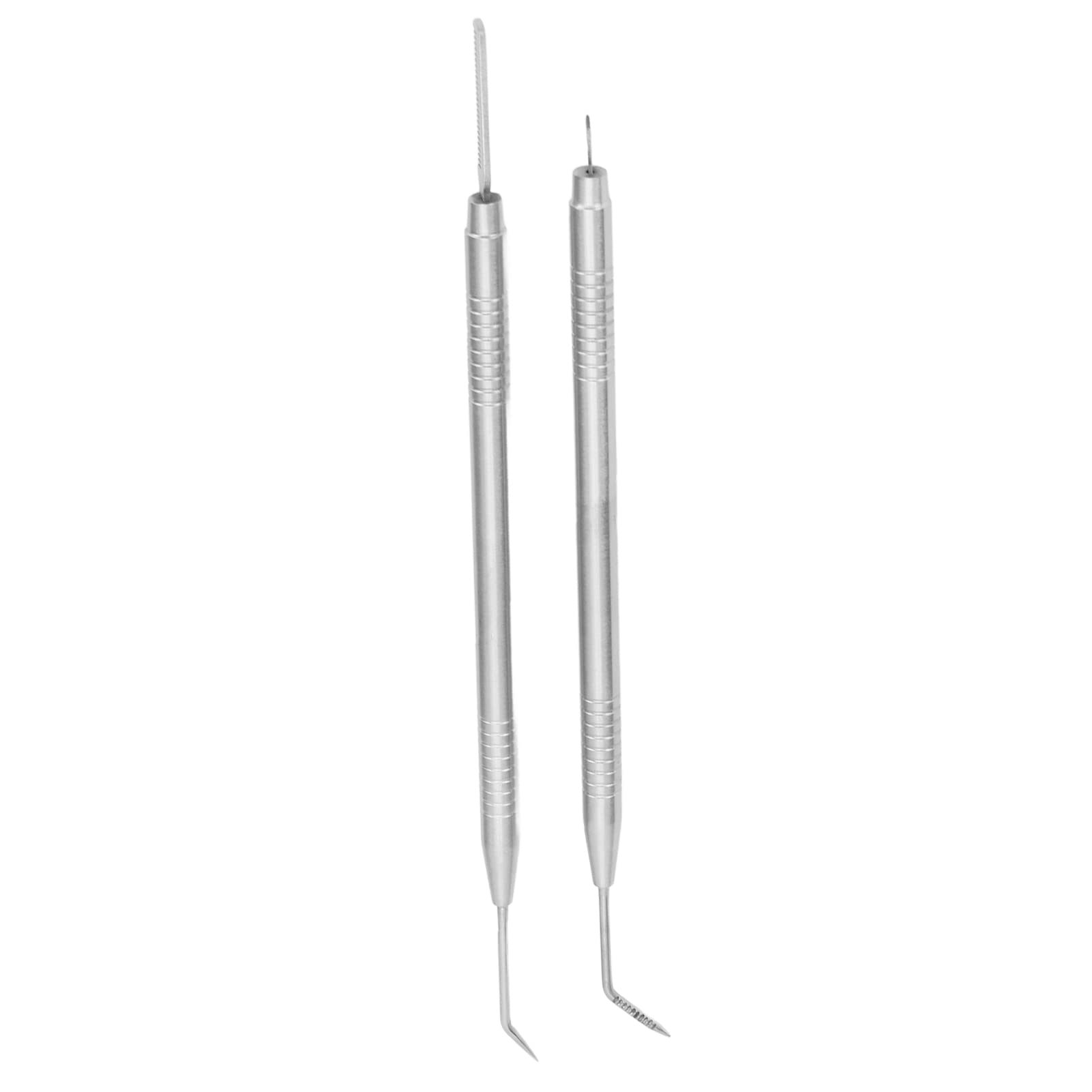 EXCLUZO Professional Eyelash Lift Perm Tool - 2 in 1 Anti-Slip Lash Lift & Separation Kit (2pcs, Silver) for Salon & Home Use - Perfect for Lash Extensions & Natural Curling