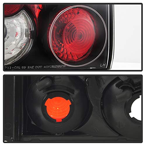 Spyder Auto 5007407 Euro Style LED Tail Lights - Black/Clear Smoke Lens - Compatible with BMW 3 Series E46 (1999-2005) - Enhances Rear Visibility & Style for Night Driving
