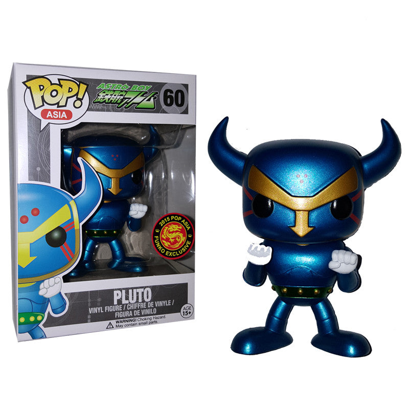 Exclusive Metallic Pluto Vinyl Figure from Astro Boy - Asia Pop! Collectible Anime Toy for Display & Gift Giving