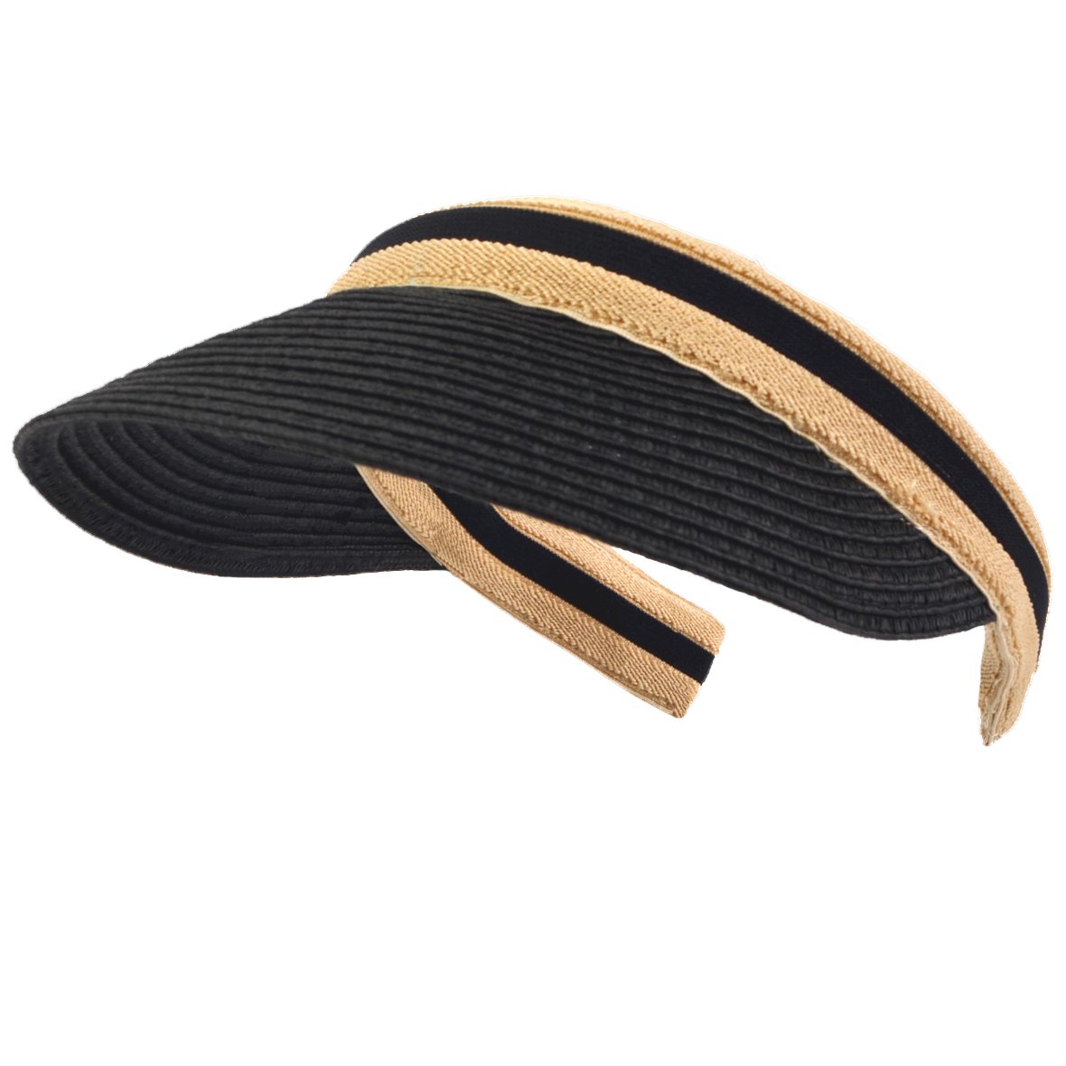 Unisex Straw Sports Visor Hat for Men & Women - Breathable Sun Protection for Tennis, Golf, and Outdoor Activities