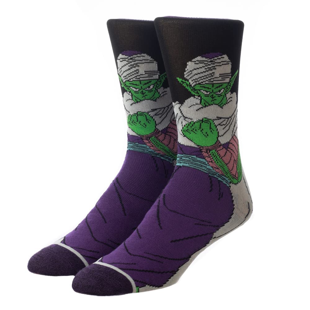 Dragon Ball Z Anime 5-Pack Men's Cotton Crew Socks - Comfortable Cartoon Character Socks for Daily Wear, Gym & Cosplay