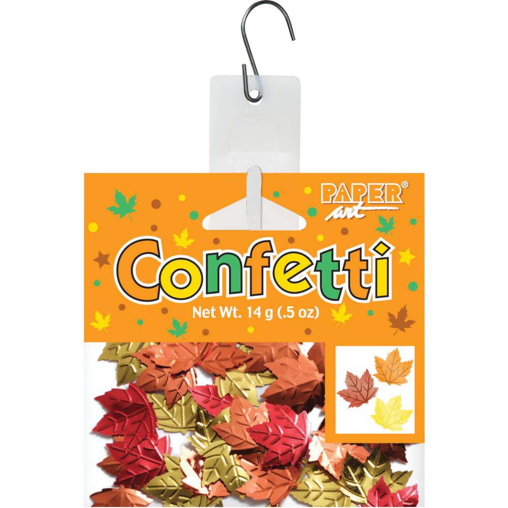 12-Piece Bulk Maple Leaf Confetti - Fall Wedding Decorations, Thanksgiving Party Supplies, Autumn Table Scatter for Seasonal Celebrations