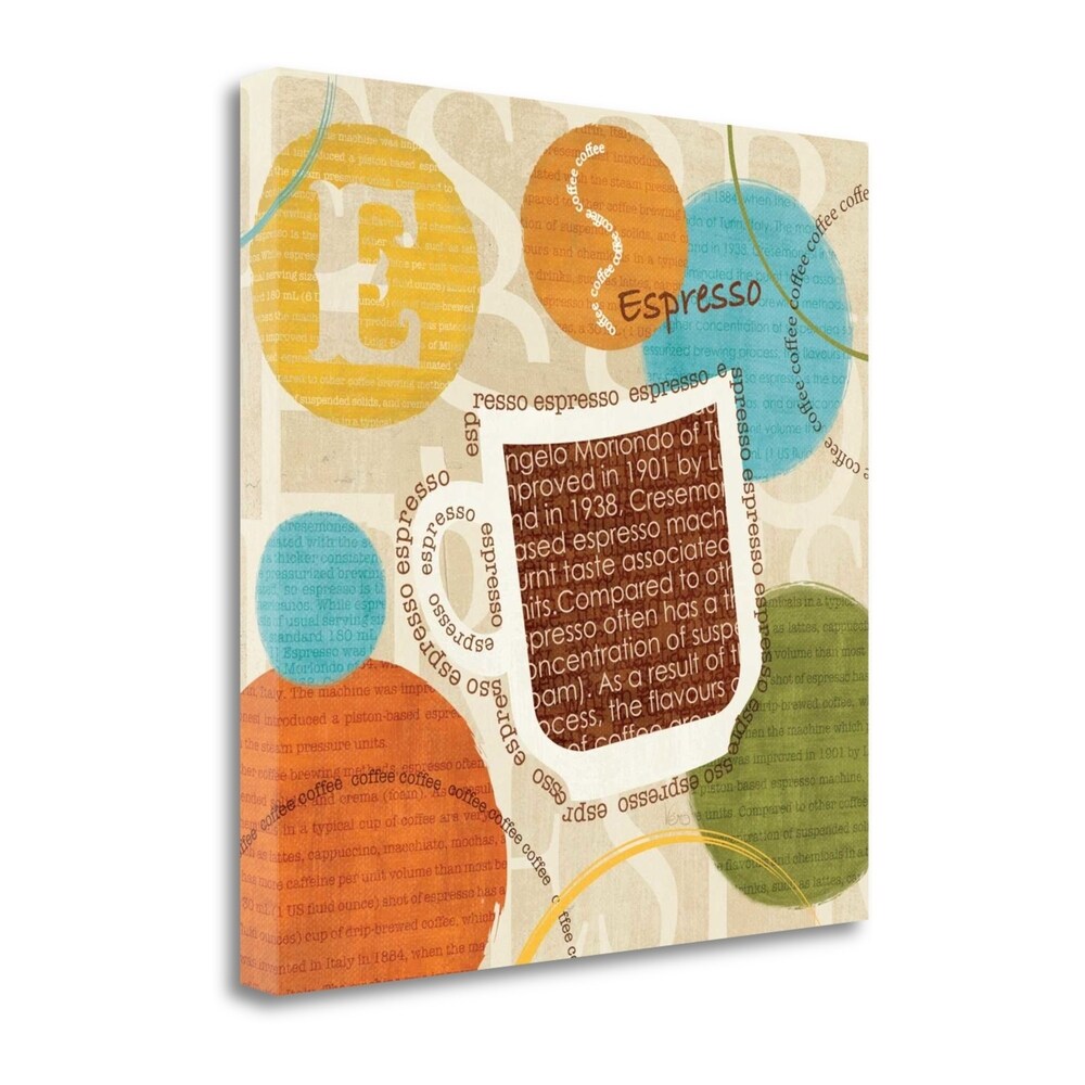 All About Coffee III by Veronique Charron - Premium Giclee Print on Gallery Wrap Canvas - Perfect for Home Decor, Office Wall Art & Coffee Shop Aesthetic