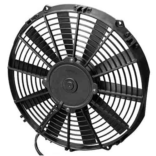 SPAL 30100384 12V 12'' Low-Profile Cooling Fan - 861 CFM High Airflow Straight Blade Pusher Fan for Automotive, RV & Marine Cooling Systems