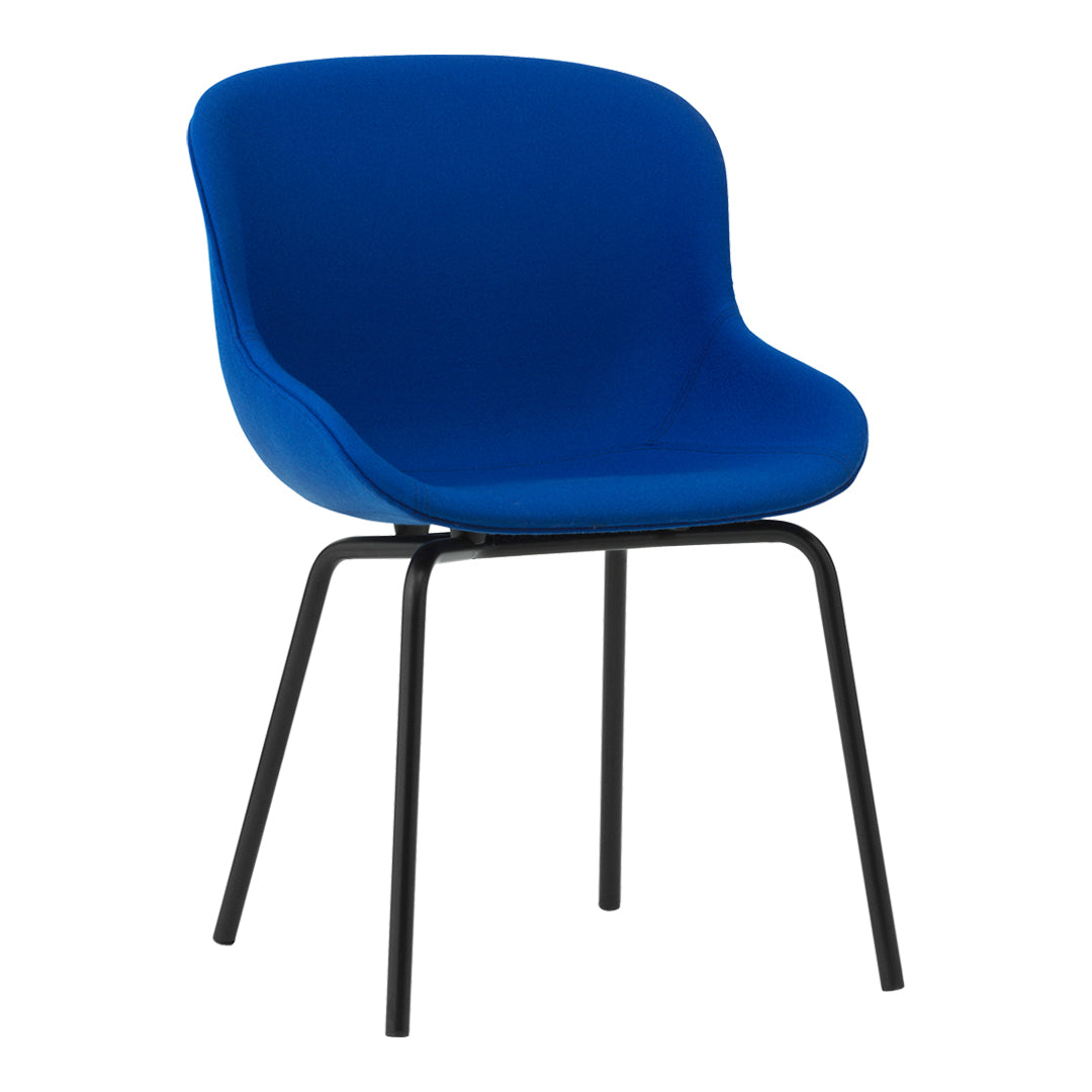 Stylish Hyg Side Chair with Steel 4 Legs & Upholstered Seat - Perfect for Dining Room, Office or Living Room Decor