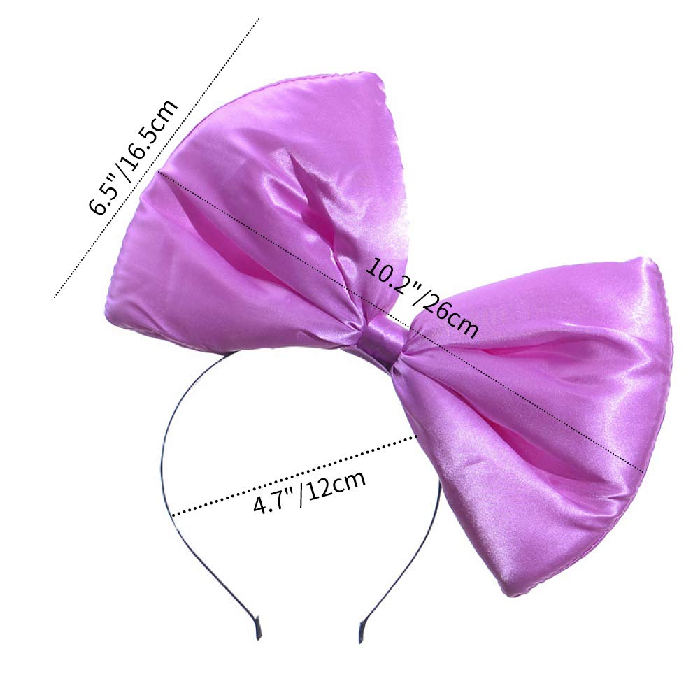 MEJORMEN Women's Large Bow Headband Hair Hoop - Elegant Hair Accessories for Party, Birthday, Halloween & Christmas Costume - Perfect Gift for Women & Girls (Great for Bridal Shower, Wedding, Cosplay & Special Occasions)